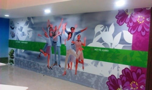 Personalized printed wallpaper with lamination
