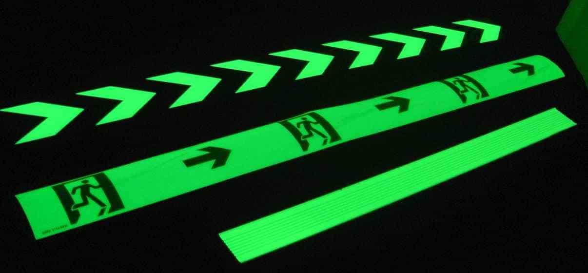 glow in dark radium prints emitting light