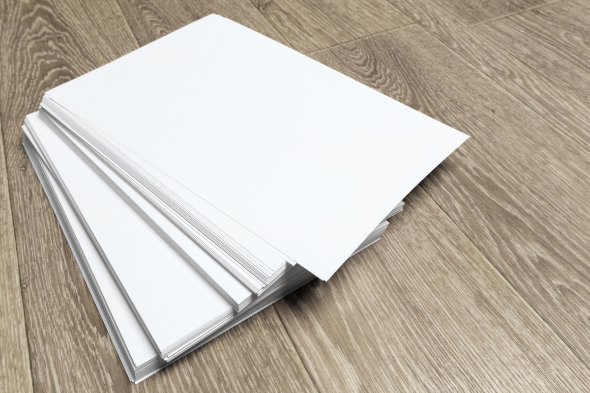 Digitally printed paper sheets