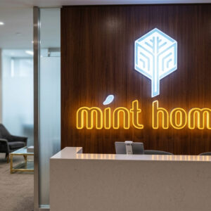 Standalone Backlit Acrylic Logo/letters Lit With LEDs, Fitted Directly On the Wall