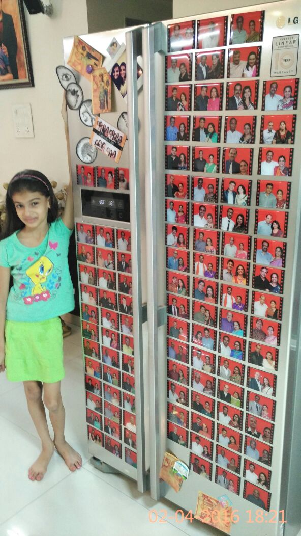 personalized photo prints to create fridge magnets