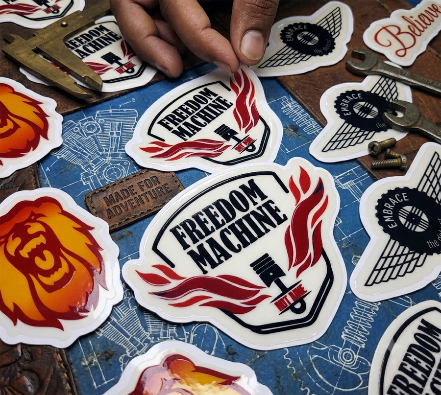3D Embossed Raised Effect Stickers